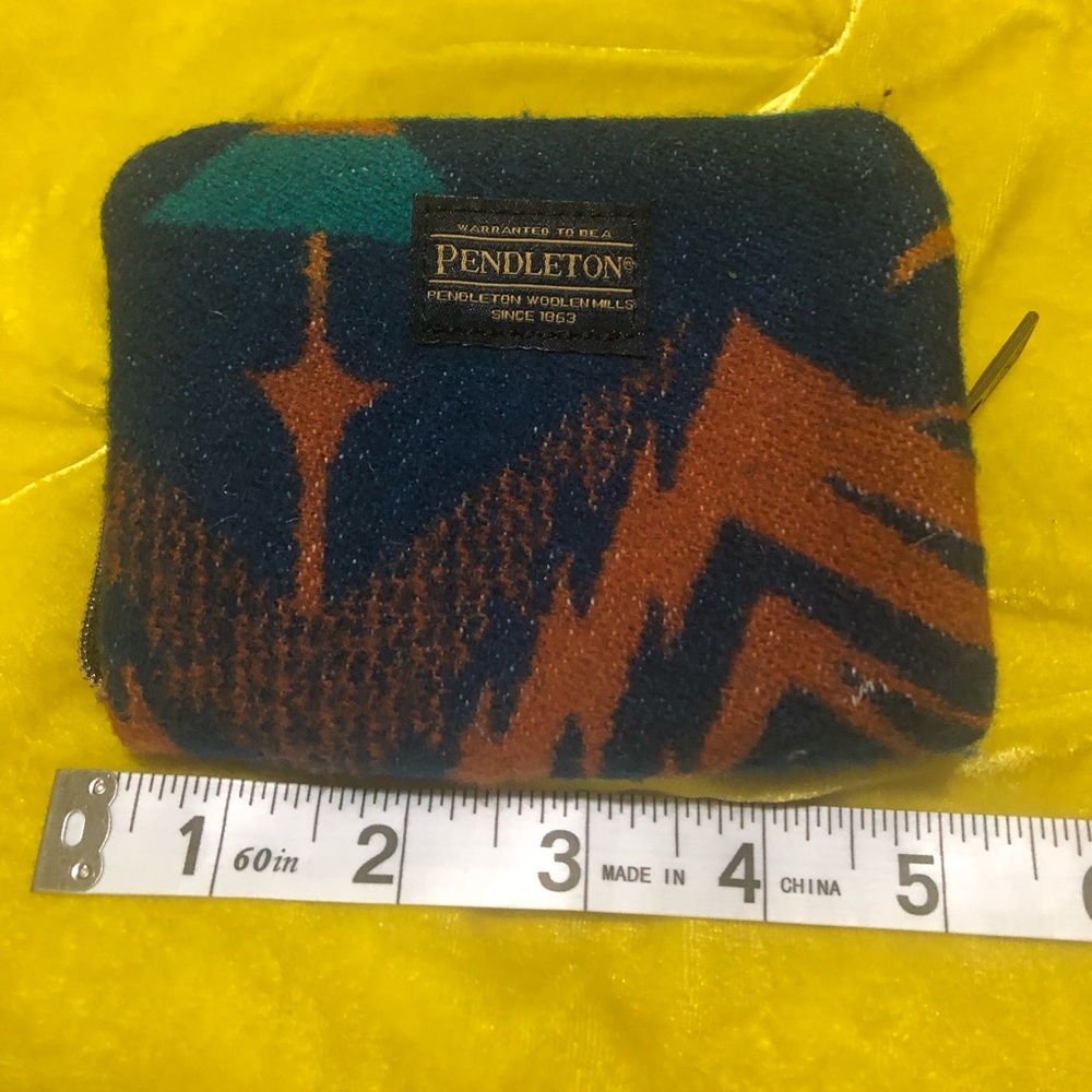 Pendleton wool wallet, change purse, card holder western style
